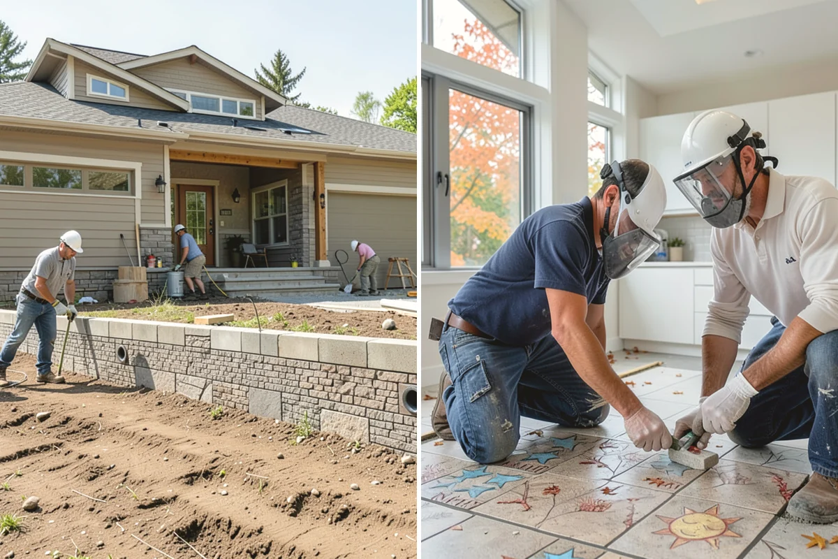 Stair Construction in Mukilteo, Snohomish County, WA - Measure the opening and calculate rise and run