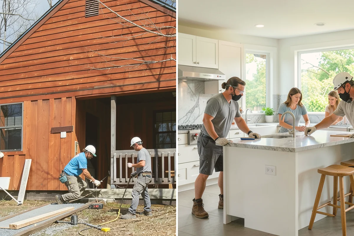 Stair Construction in Newcastle, King County, WA - Measure the opening and calculate rise and run
