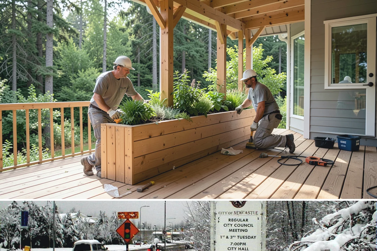 Stair Construction in Newcastle, King County, WA - Stair construction is interior work that proceeds year-round and is often timed with a broader remodel.
