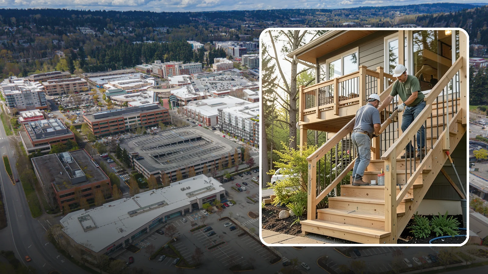 Stair Construction in Redmond, King County, WA - New staircases designed and built to code for safe, comfortable everyday use.