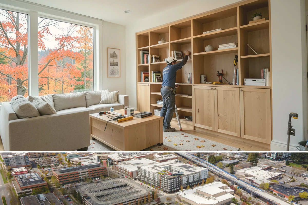 Stair Construction in Redmond, King County, WA - Stair construction is interior work that proceeds year-round and is often timed with a broader remodel.