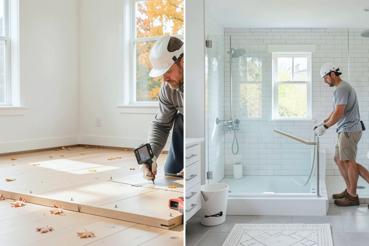 Stair Construction in Roy, Pierce County, WA - Measure the opening and calculate rise and run