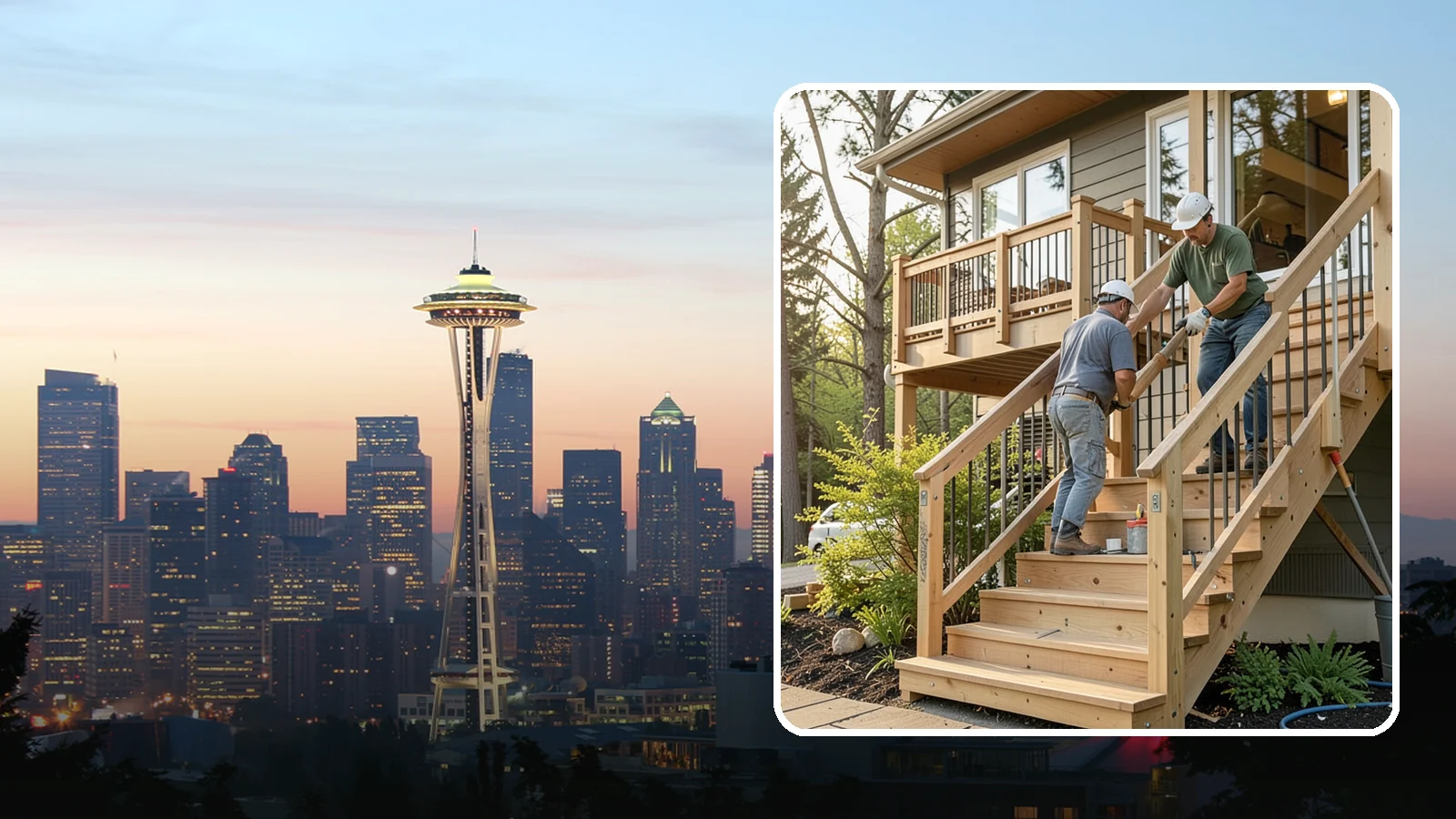 Stair Construction in Seattle, King County, WA - New staircases designed and built to code for safe, comfortable everyday use.