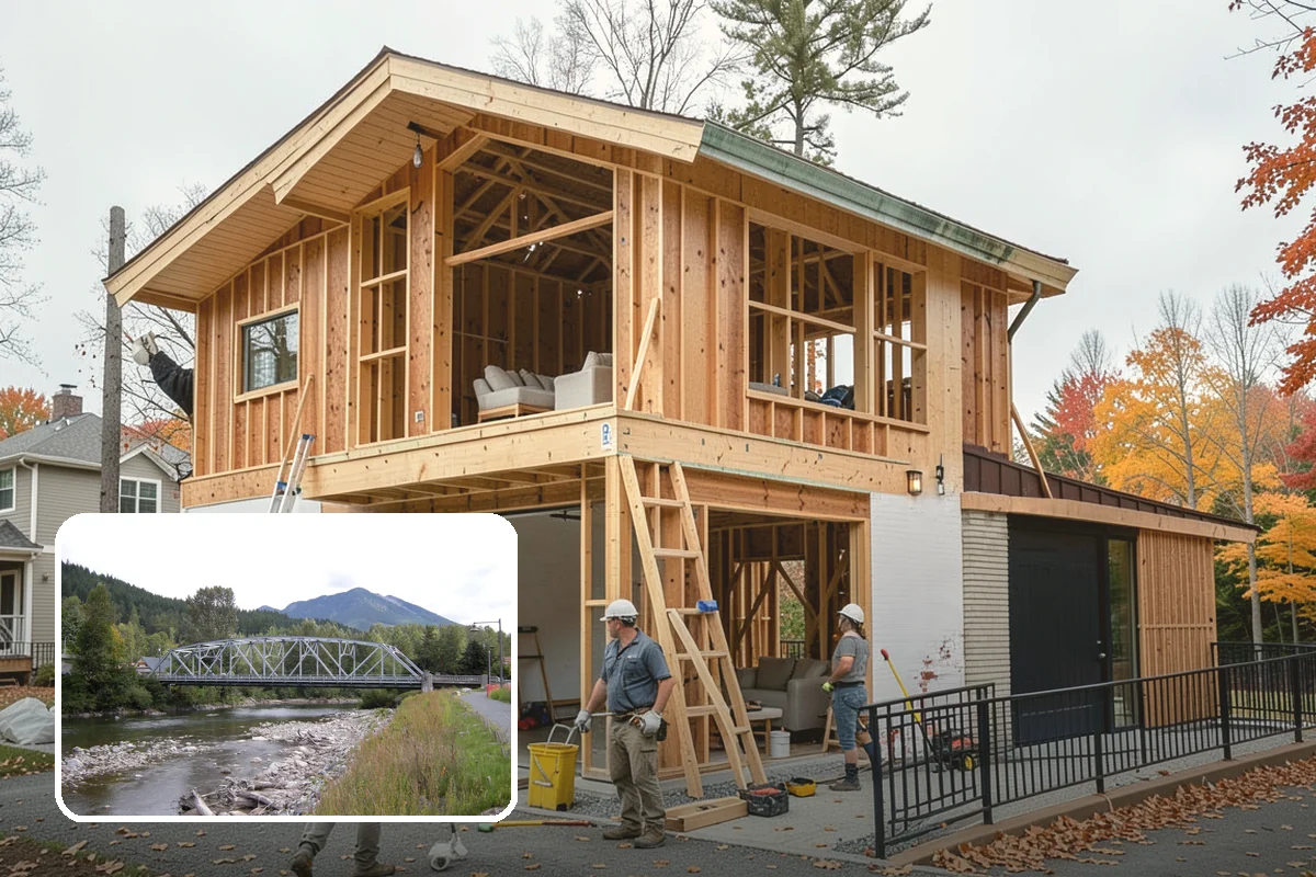 Stair Construction in Skykomish, King County, WA - Code-compliant rise, run, and headroom