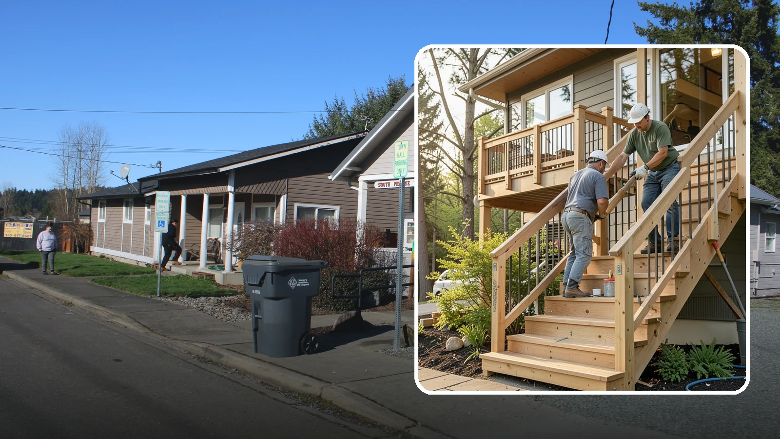 Stair Construction in South Prairie, Pierce County, WA - New staircases designed and built to code for safe, comfortable everyday use.