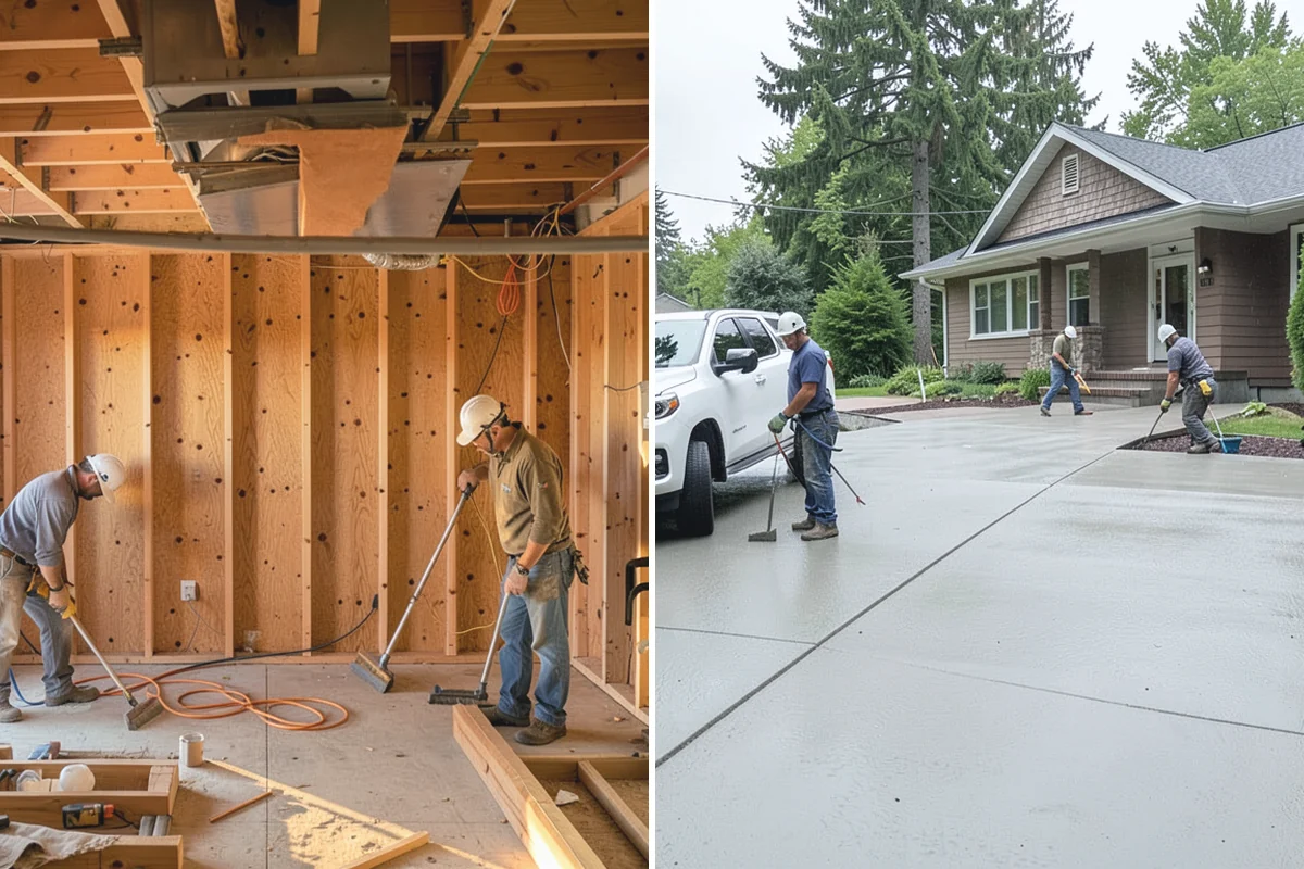 Stair Construction in South Prairie, Pierce County, WA - Measure the opening and calculate rise and run