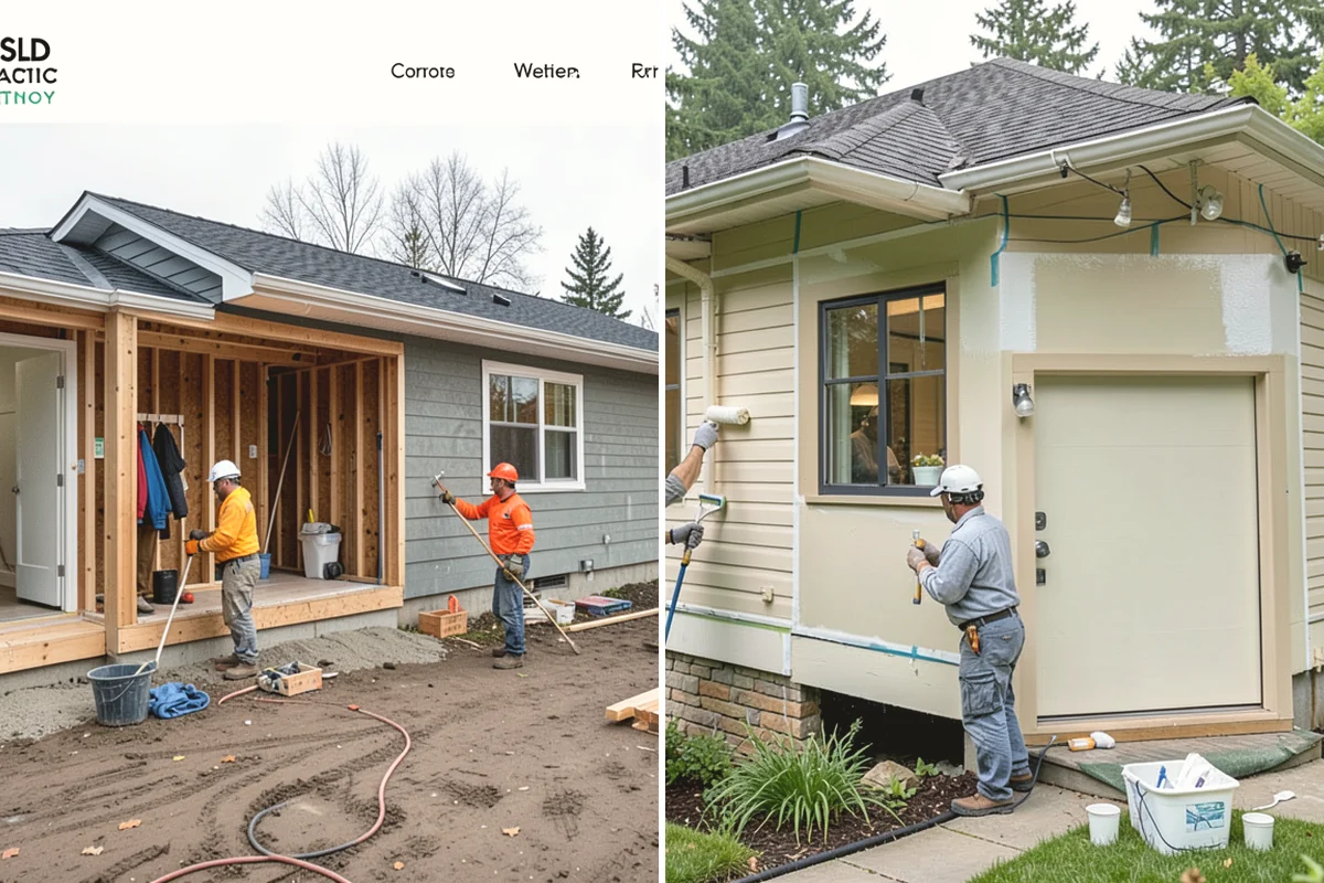 Stair Construction in Tukwila, King County, WA - Measure the opening and calculate rise and run