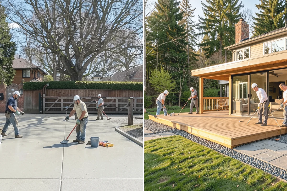 Stair Construction in Woodinville, King County, WA - Measure the opening and calculate rise and run