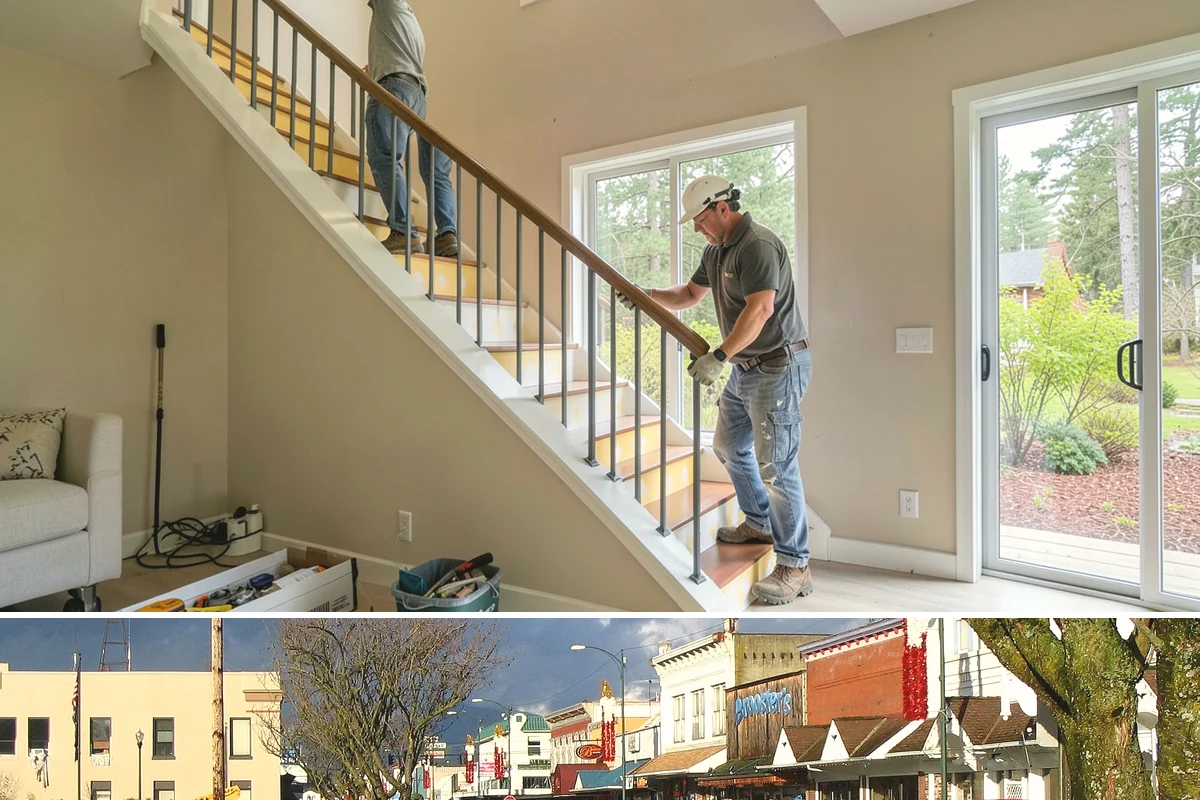 Stair Flooring Installation in Arlington, Snohomish County, WA - Stair flooring can be installed any time of year as an indoor, weather-independent project.