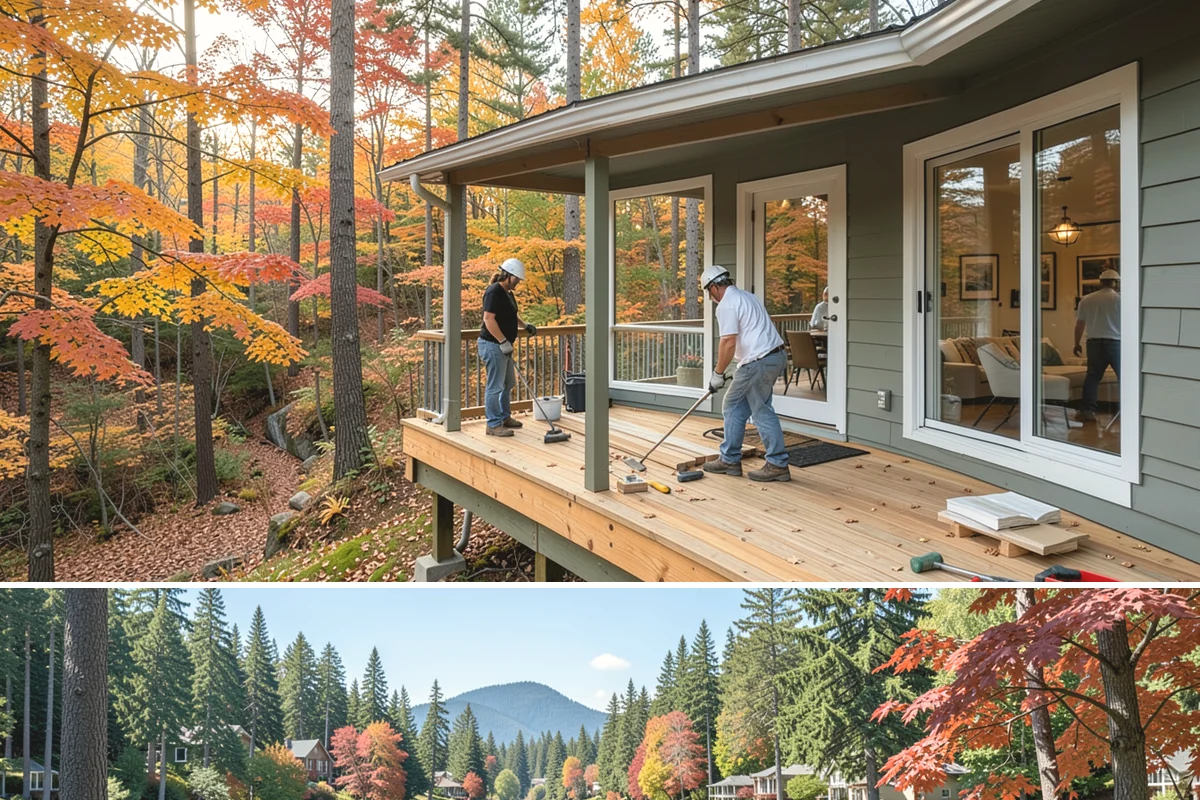 Stair Flooring Installation in Covington, King County, WA - Stair flooring can be installed any time of year as an indoor, weather-independent project.