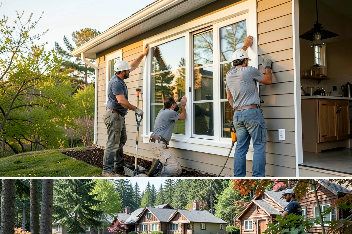 Stair Flooring Installation in Edgewood, Pierce County, WA - Stair flooring can be installed any time of year as an indoor, weather-independent project.