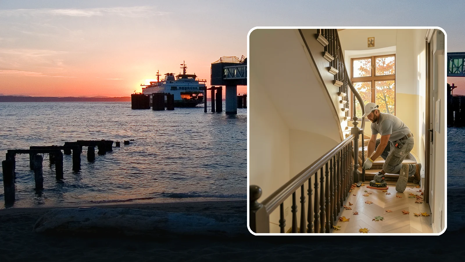 Stair Flooring Installation in Edmonds, Snohomish County, WA - Precise stair flooring installation that delivers safe, attractive treads matched to your main floors.