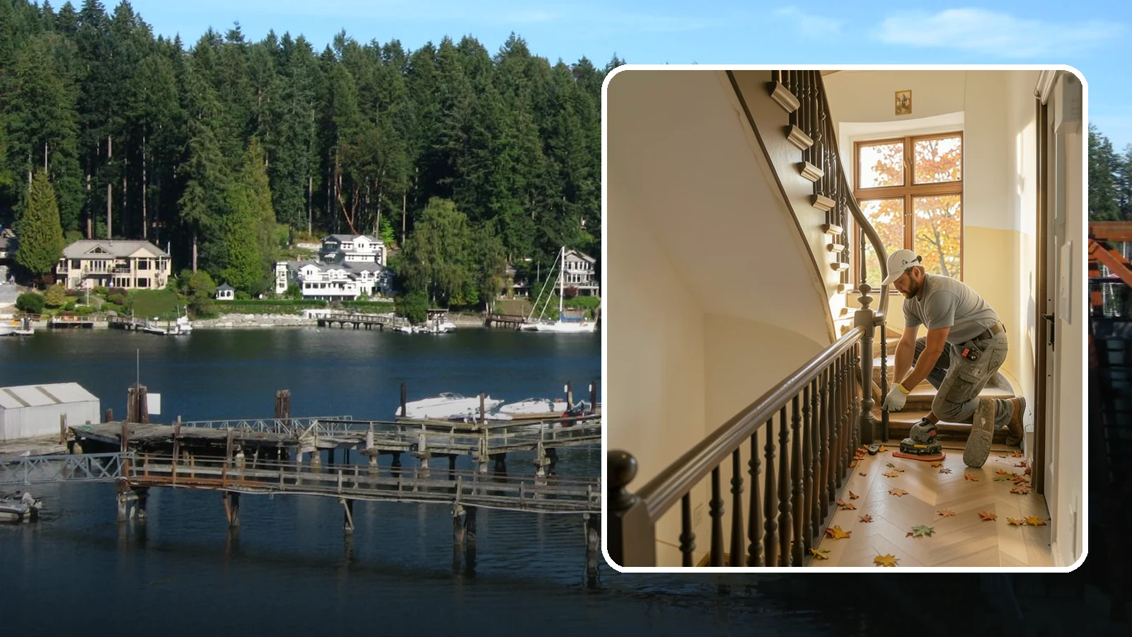 Stair Flooring Installation in Gig Harbor, Pierce County, WA - Precise stair flooring installation that delivers safe, attractive treads matched to your main floors.