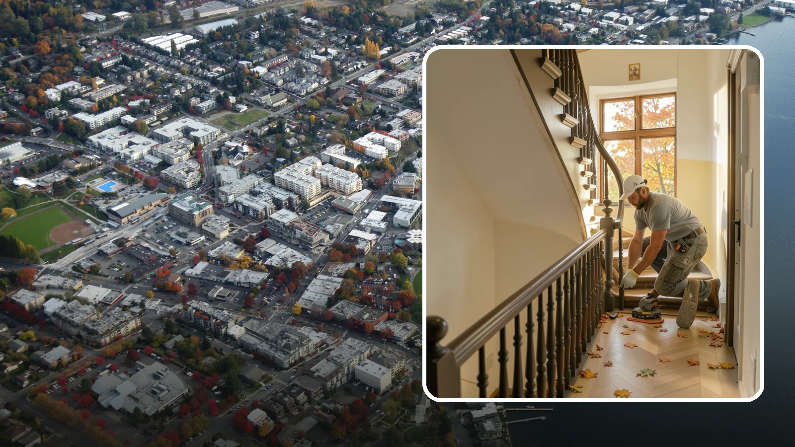 Stair Flooring Installation in Kirkland, King County, WA - Precise stair flooring installation that delivers safe, attractive treads matched to your main floors.