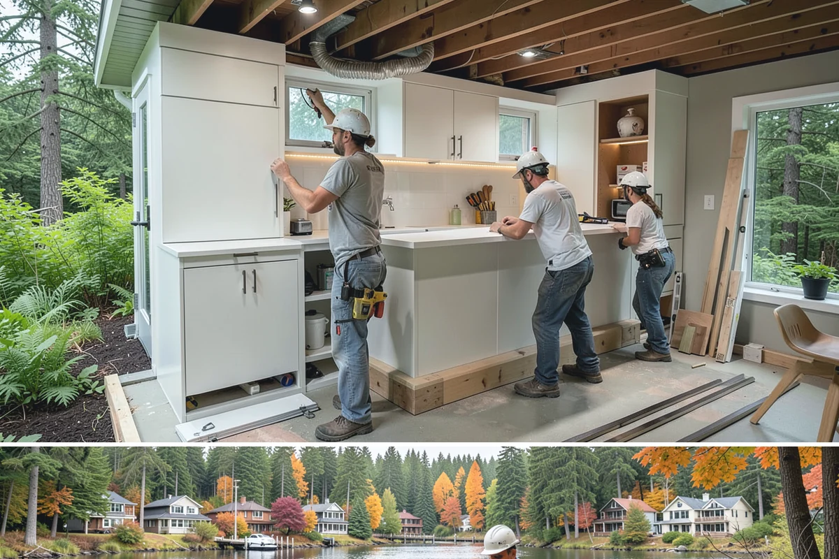Stair Flooring Installation in La Conner, Skagit County, WA - Stair flooring can be installed any time of year as an indoor, weather-independent project.