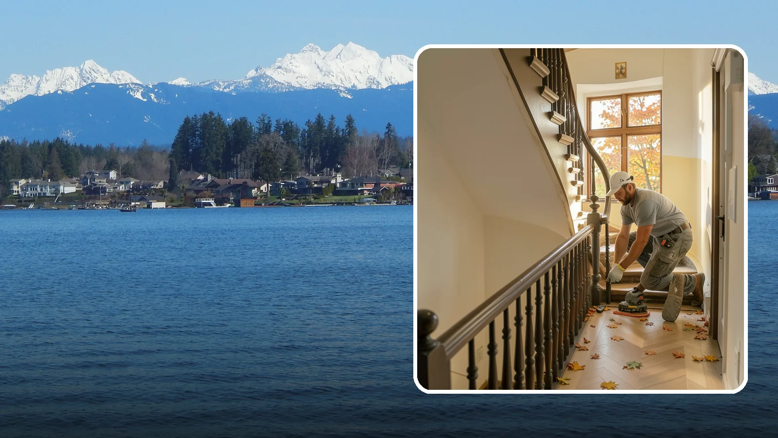 Stair Flooring Installation in Lake Stevens, Snohomish County, WA - Precise stair flooring installation that delivers safe, attractive treads matched to your main floors.