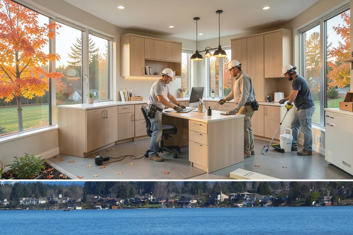 Stair Flooring Installation in Lake Stevens, Snohomish County, WA - Stair flooring can be installed any time of year as an indoor, weather-independent project.