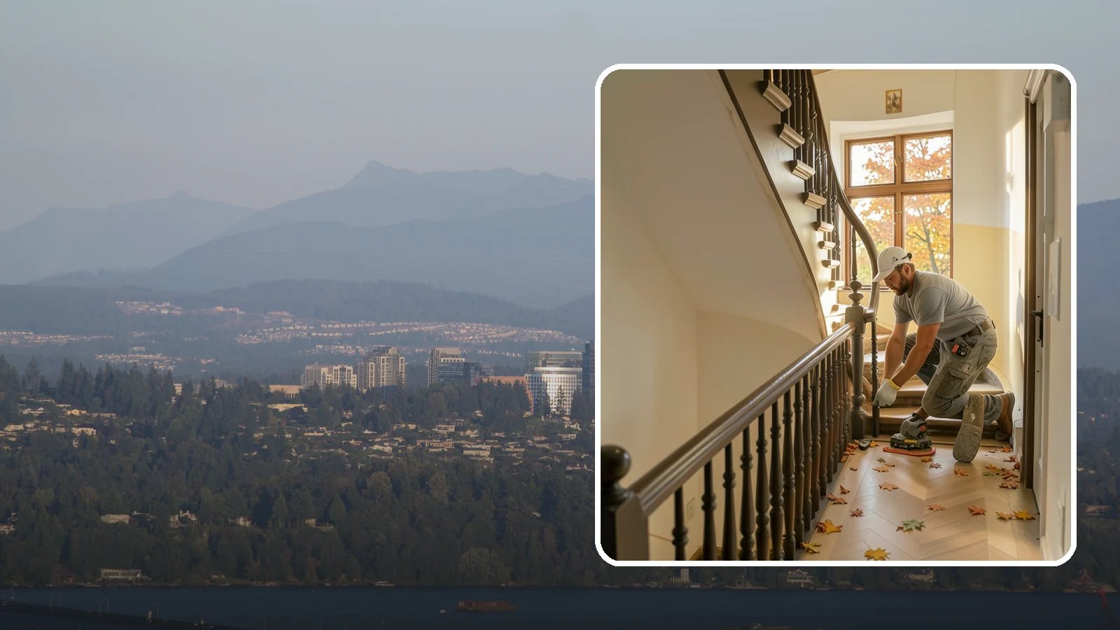 Stair Flooring Installation in Medina, King County, WA - Precise stair flooring installation that delivers safe, attractive treads matched to your main floors.