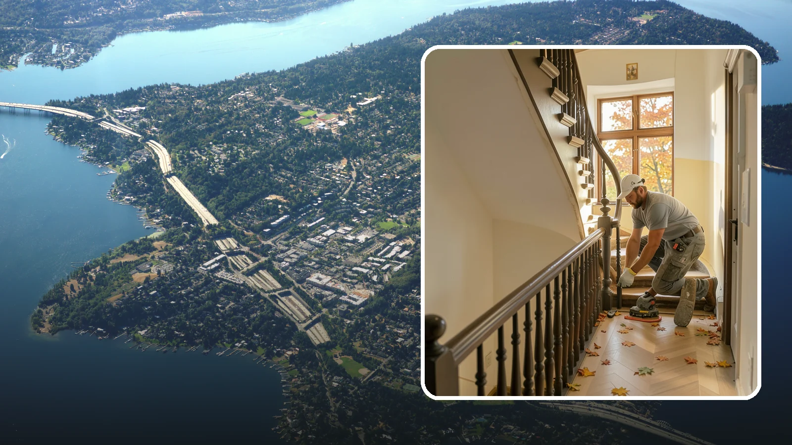 Stair Flooring Installation in Mercer Island, King County, WA - Precise stair flooring installation that delivers safe, attractive treads matched to your main floors.