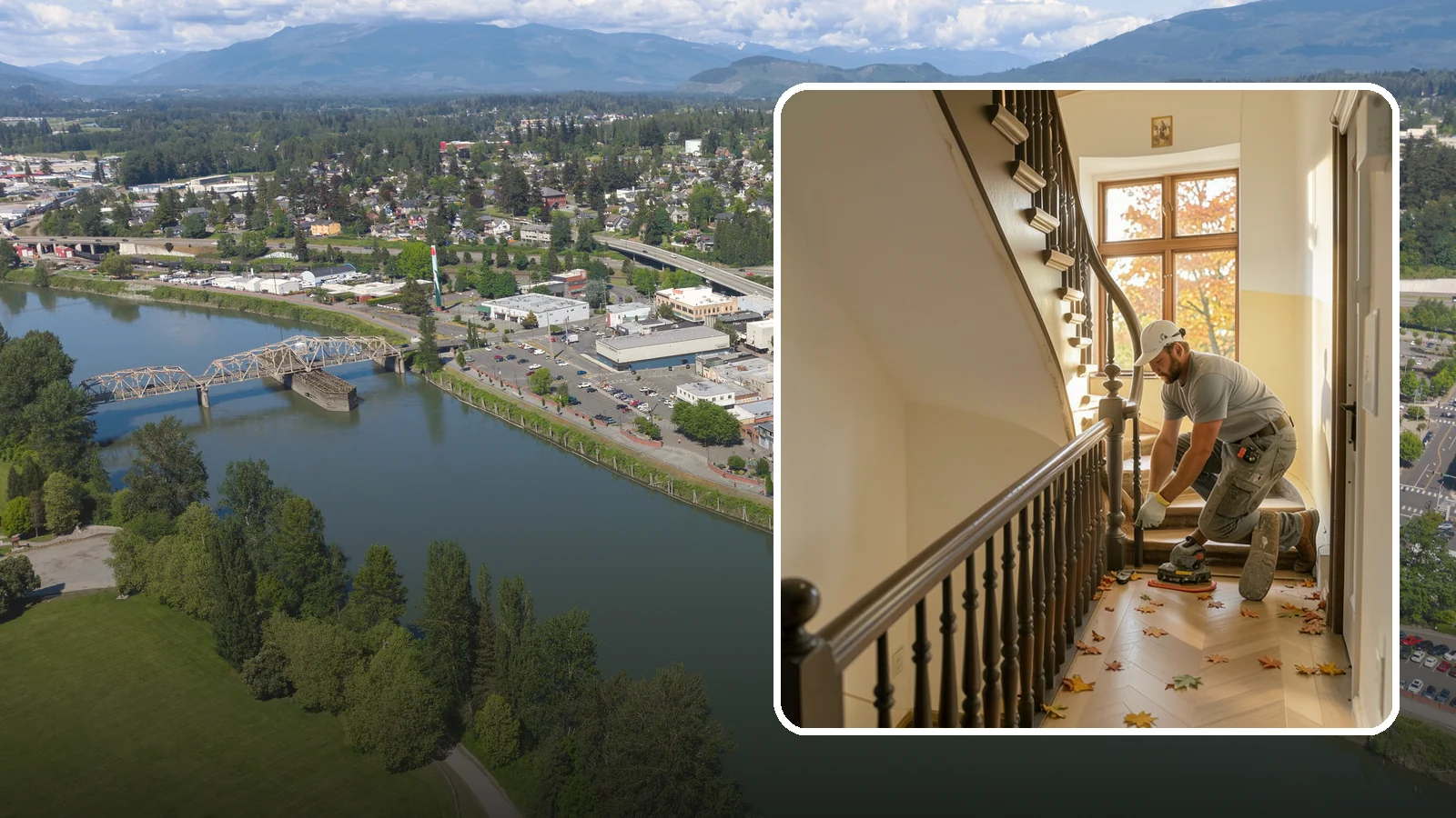 Stair Flooring Installation in Mount Vernon, Skagit County, WA - Precise stair flooring installation that delivers safe, attractive treads matched to your main floors.