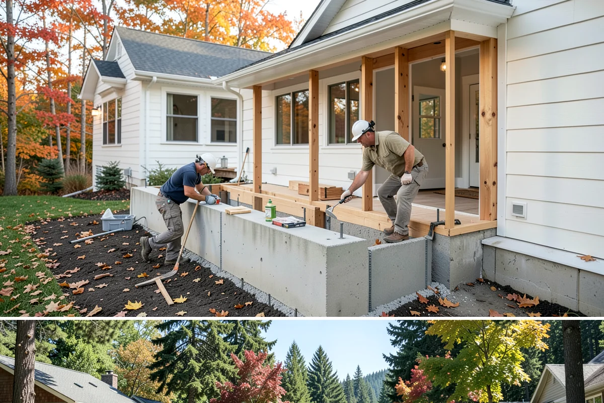 Stair Flooring Installation in Orting, Pierce County, WA - Stair flooring can be installed any time of year as an indoor, weather-independent project.