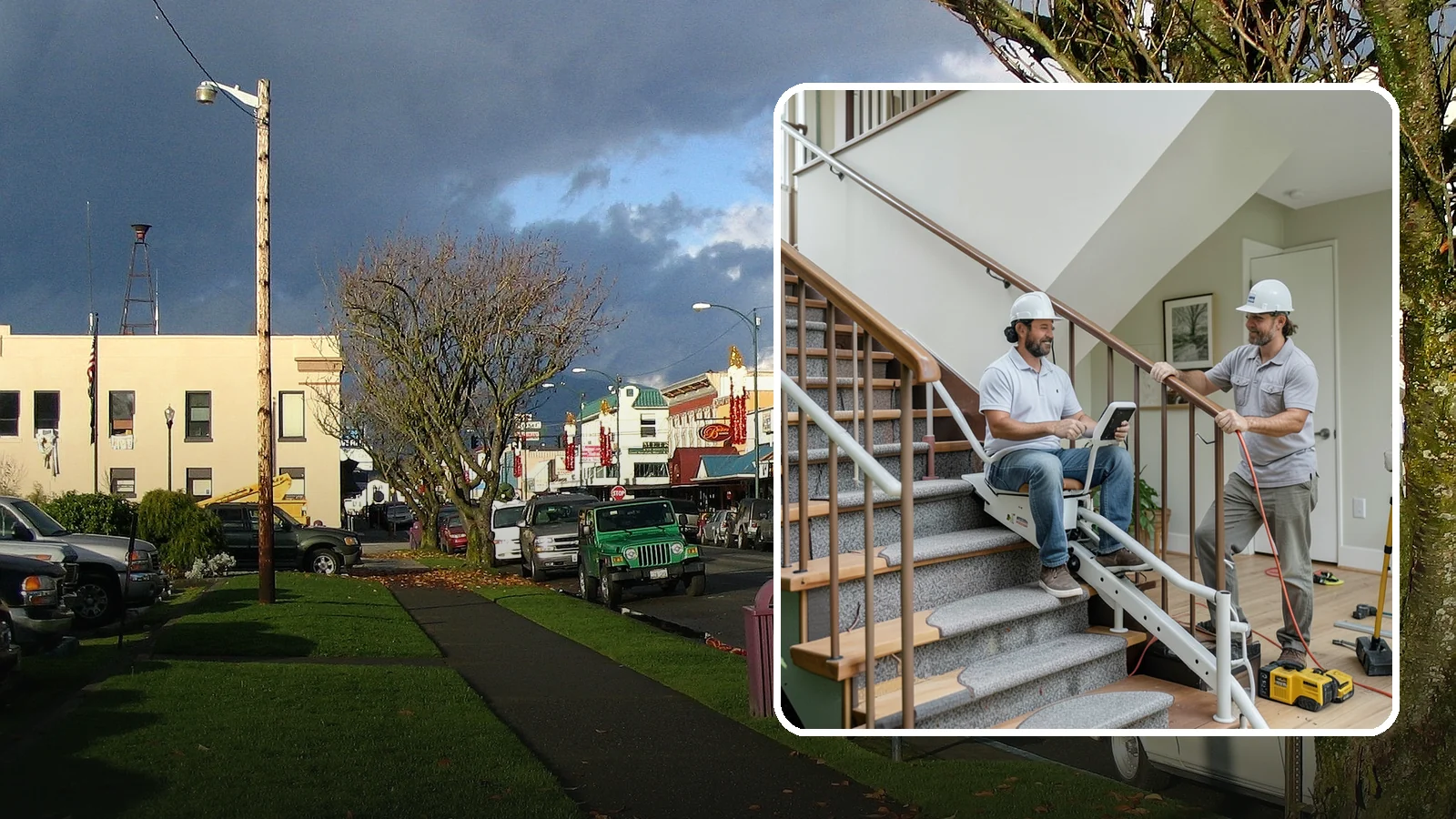 Stair Lift Installation in Arlington, Snohomish County, WA - We install stair lifts that carry residents safely between floors without the strain of climbing.