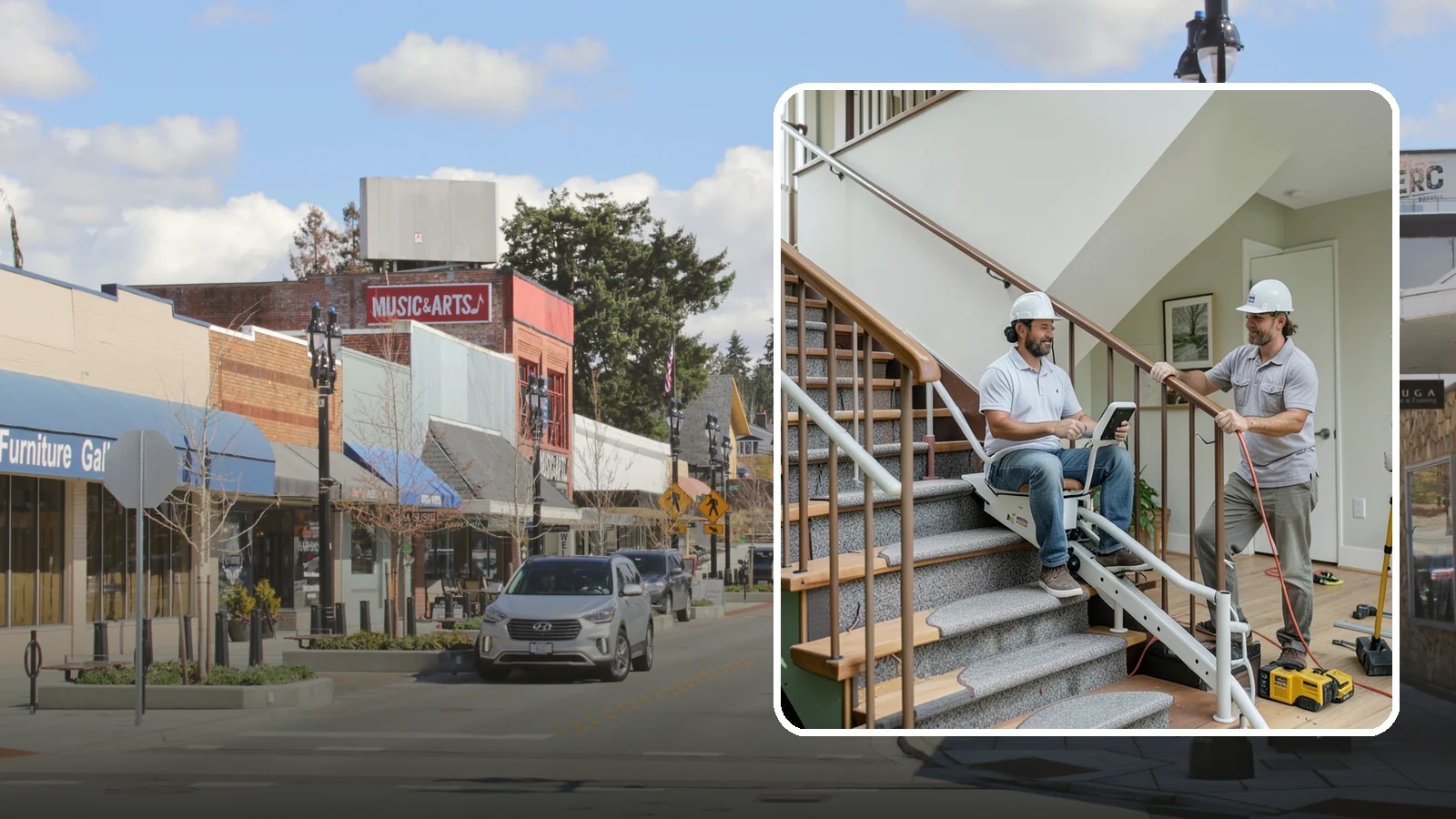 Stair Lift Installation in Bothell, King County, WA - We install stair lifts that carry residents safely between floors without the strain of climbing.
