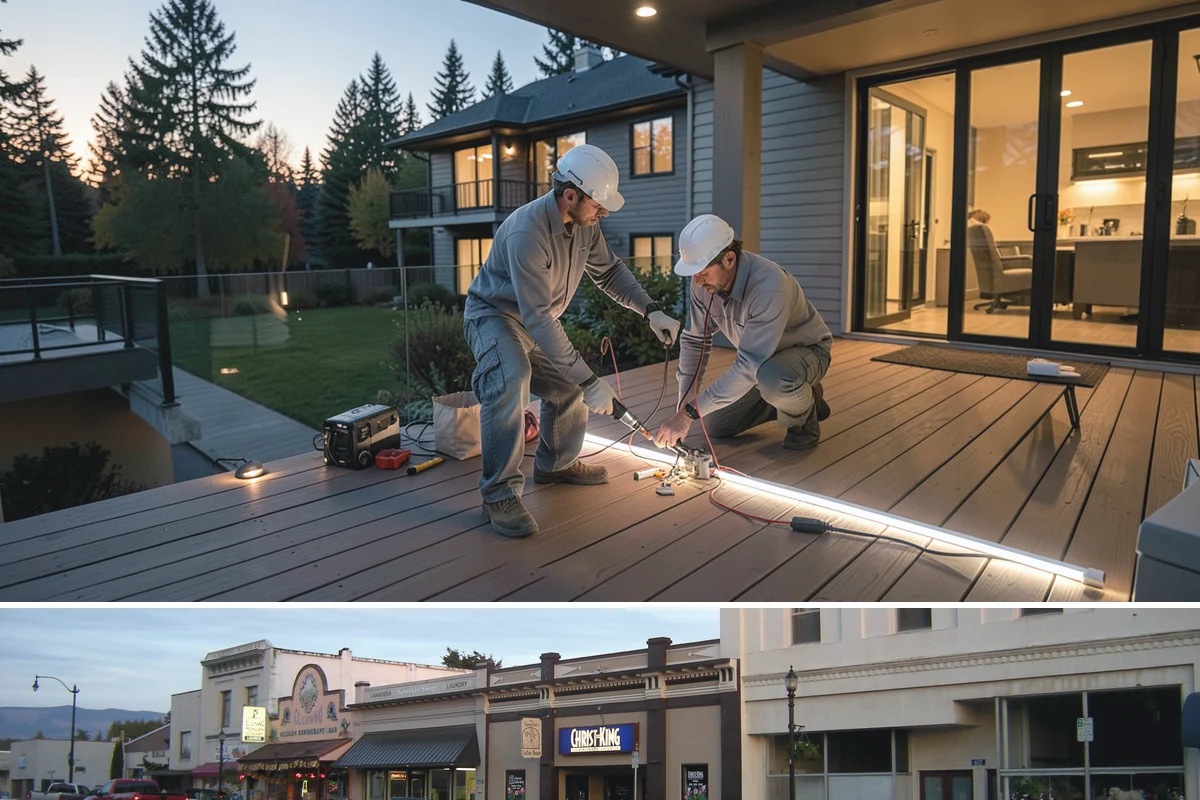 Stair Lift Installation in Burlington, Skagit County, WA - Stair lift installation is indoor work that can be scheduled in any season without weather delays.