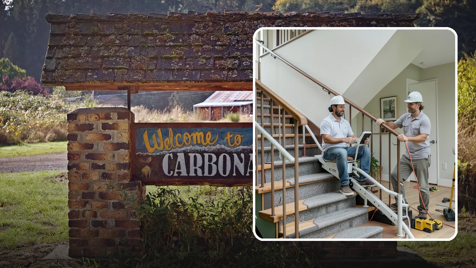 Stair Lift Installation in Carbonado, Pierce County, WA - We install stair lifts that carry residents safely between floors without the strain of climbing.