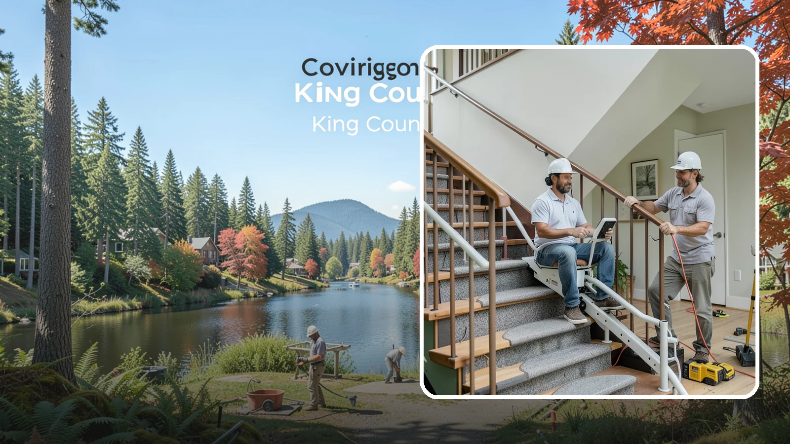 Stair Lift Installation in Covington, King County, WA - We install stair lifts that carry residents safely between floors without the strain of climbing.
