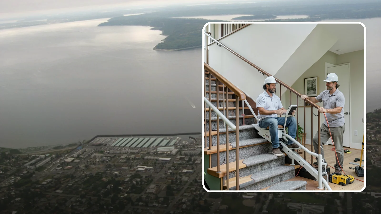 Stair Lift Installation in Des Moines, King County, WA - We install stair lifts that carry residents safely between floors without the strain of climbing.