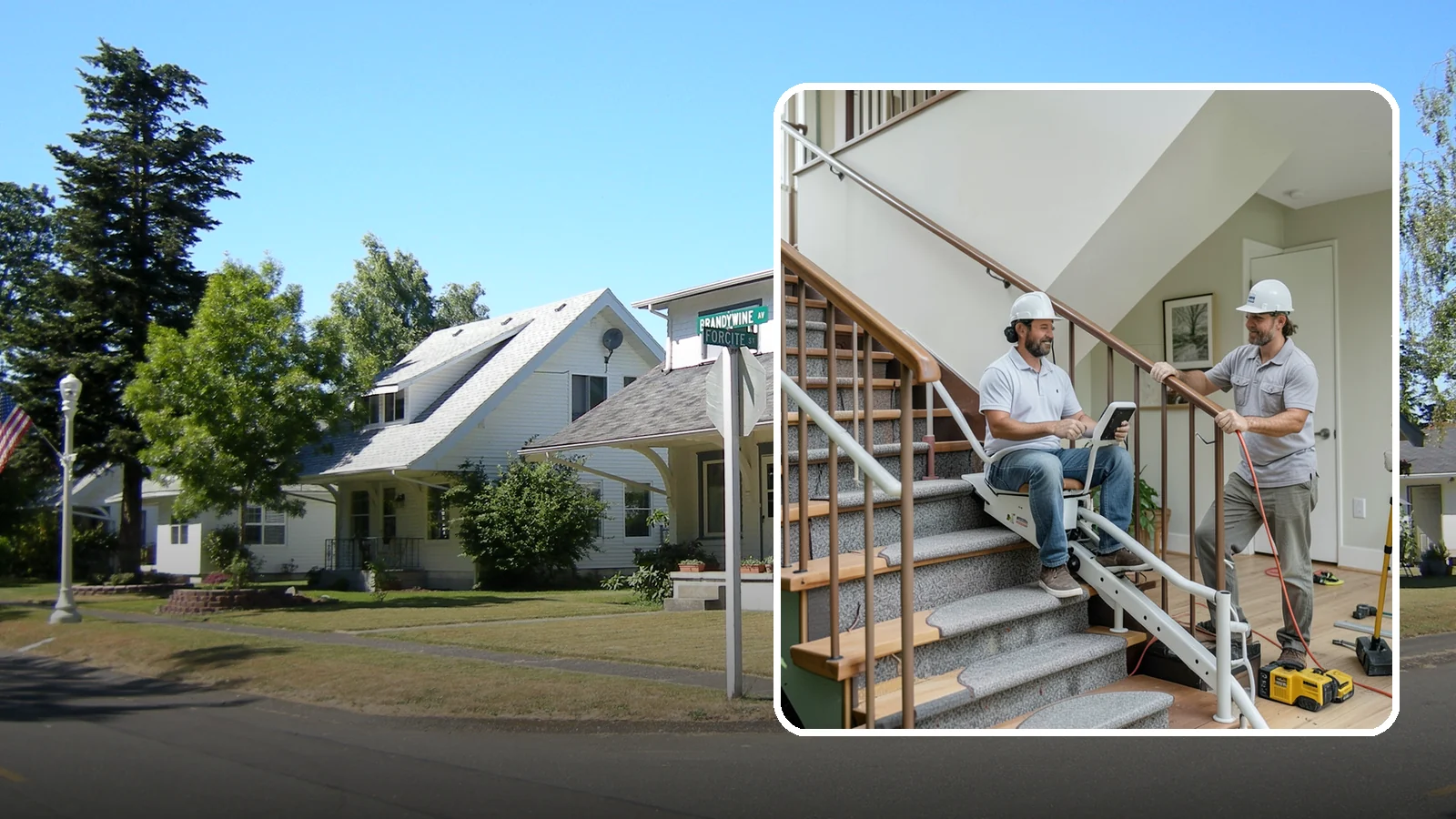 Stair Lift Installation in DuPont, Pierce County, WA - We install stair lifts that carry residents safely between floors without the strain of climbing.
