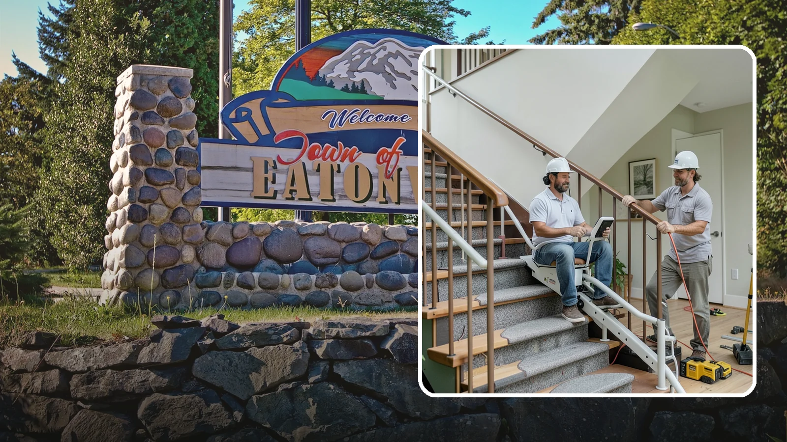 Stair Lift Installation in Eatonville, Pierce County, WA - We install stair lifts that carry residents safely between floors without the strain of climbing.