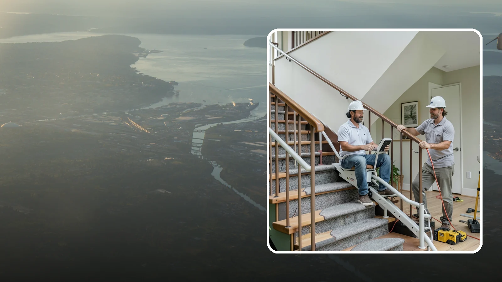 Stair Lift Installation in Fife, Pierce County, WA - We install stair lifts that carry residents safely between floors without the strain of climbing.