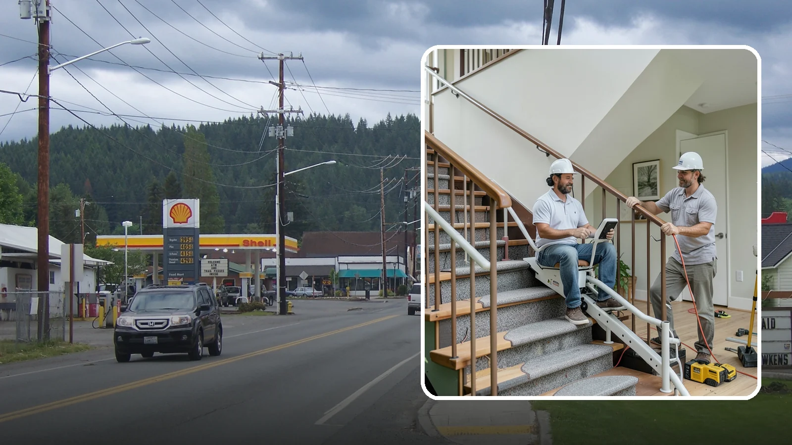 Stair Lift Installation in Granite Falls, Snohomish County, WA - We install stair lifts that carry residents safely between floors without the strain of climbing.