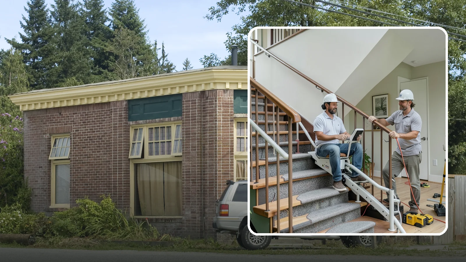 Stair Lift Installation in Hamilton, Skagit County, WA - We install stair lifts that carry residents safely between floors without the strain of climbing.