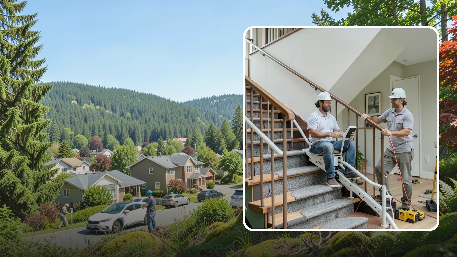 Stair Lift Installation in Index, Snohomish County, WA - We install stair lifts that carry residents safely between floors without the strain of climbing.