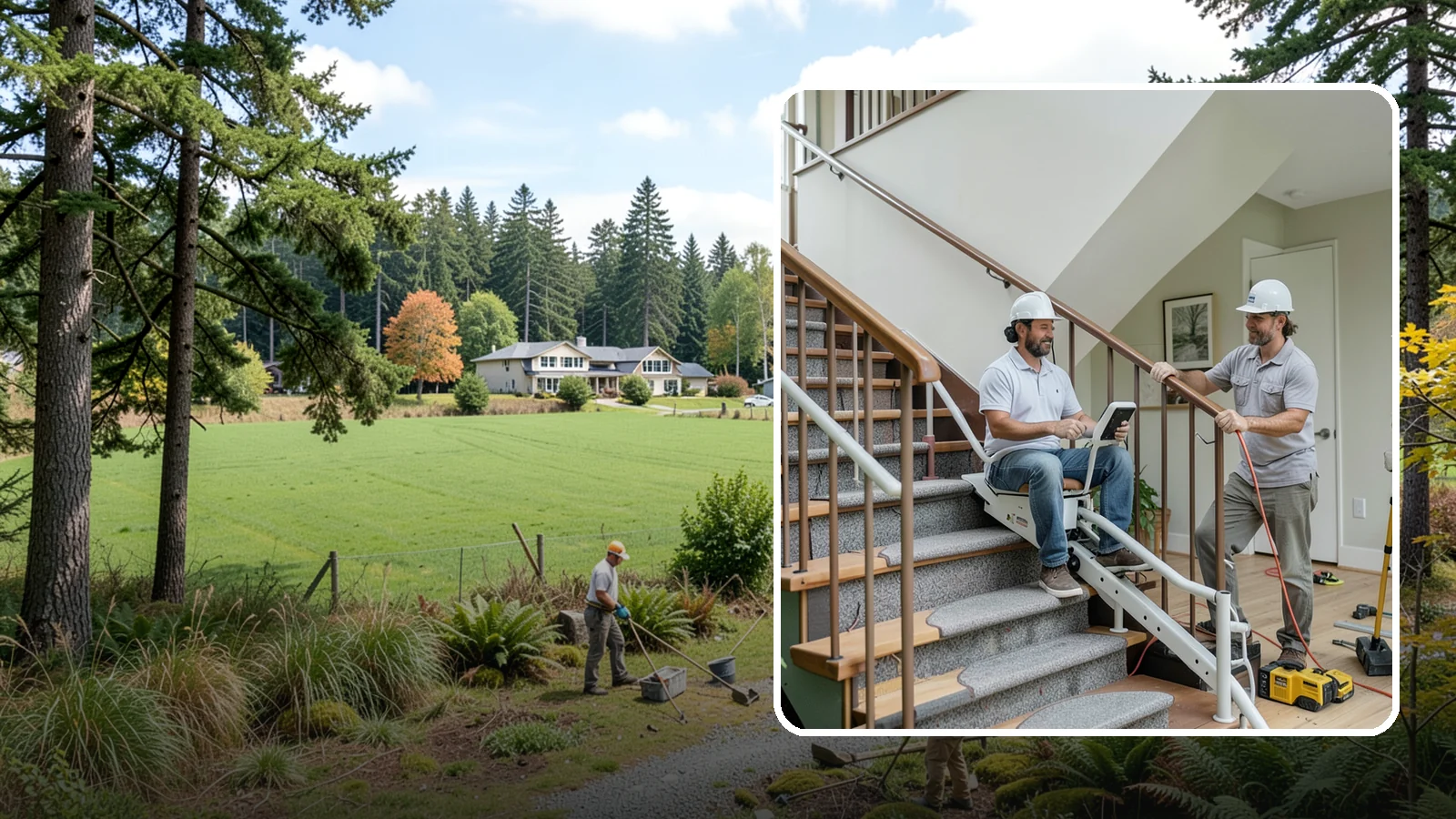 Stair Lift Installation in Lyman, Skagit County, WA - We install stair lifts that carry residents safely between floors without the strain of climbing.