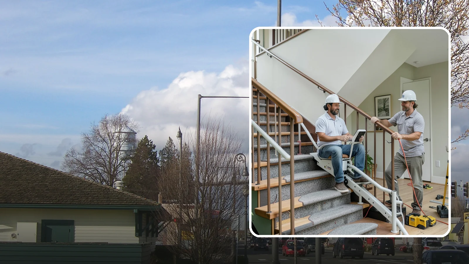 Stair Lift Installation in Marysville, Snohomish County, WA - We install stair lifts that carry residents safely between floors without the strain of climbing.