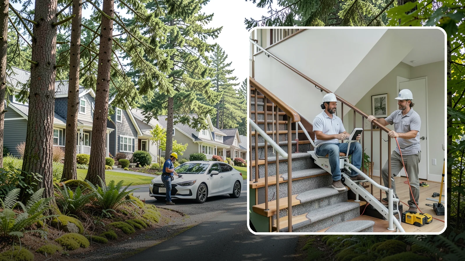 Stair Lift Installation in Normandy Park, King County, WA - We install stair lifts that carry residents safely between floors without the strain of climbing.