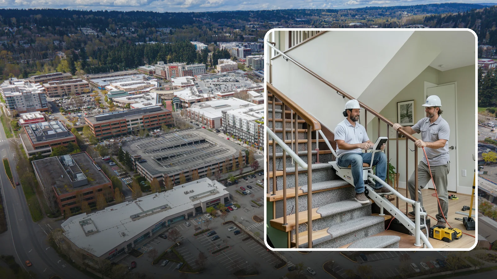 Stair Lift Installation in Redmond, King County, WA - We install stair lifts that carry residents safely between floors without the strain of climbing.