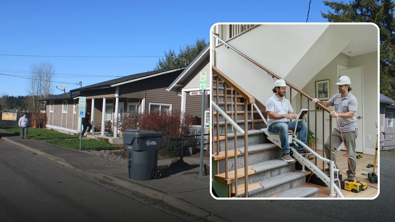 Stair Lift Installation in South Prairie, Pierce County, WA - We install stair lifts that carry residents safely between floors without the strain of climbing.