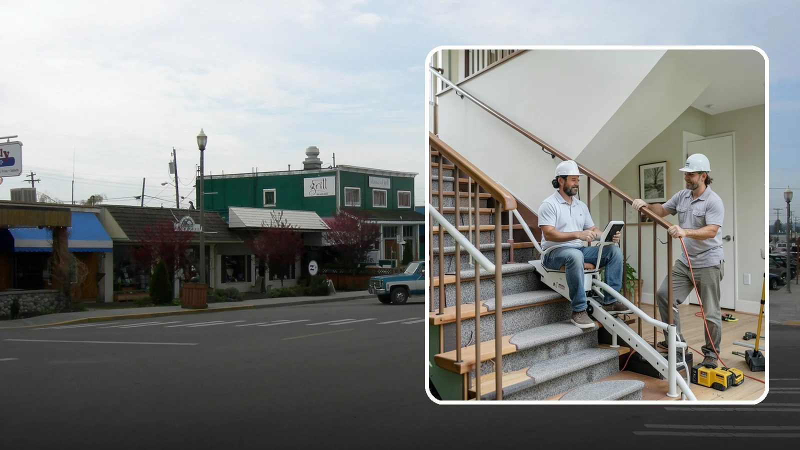 Stair Lift Installation in Stanwood, Snohomish County, WA - We install stair lifts that carry residents safely between floors without the strain of climbing.