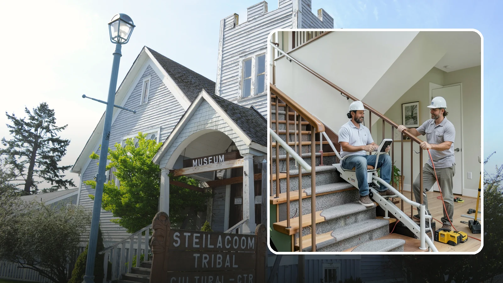 Stair Lift Installation in Steilacoom, Pierce County, WA - We install stair lifts that carry residents safely between floors without the strain of climbing.