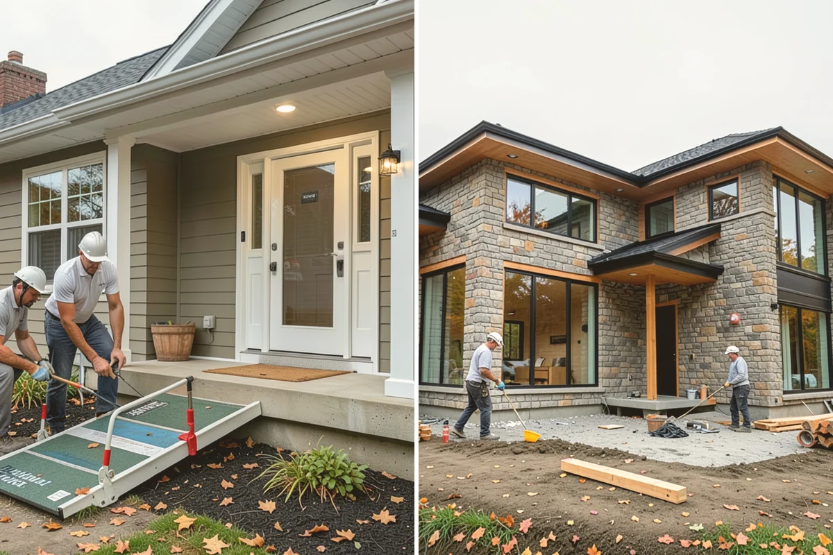 Stair Refinishing in Bellevue, King County, WA - Sand treads and handrails to bare wood