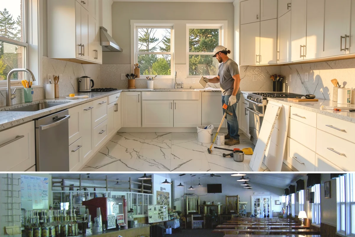 Stair Refinishing in Black Diamond, King County, WA - Refinishing is best done when windows can occasionally air the space, though it can be scheduled in any season with proper...