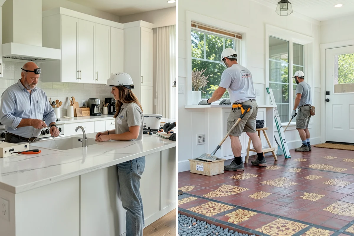 Stair Refinishing in Clyde Hill, King County, WA - Sand treads and handrails to bare wood