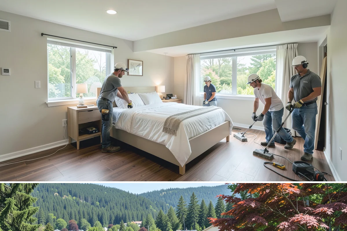 Stair Refinishing in Index, Snohomish County, WA - Refinishing is best done when windows can occasionally air the space, though it can be scheduled in any season with proper...