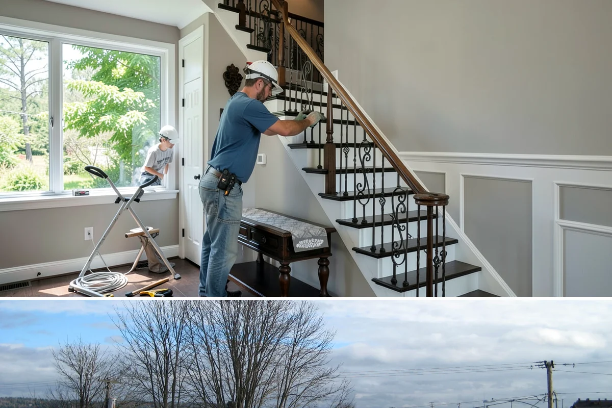 Stair Refinishing in Langley, Island County, WA - Refinishing is best done when windows can occasionally air the space, though it can be scheduled in any season with proper...