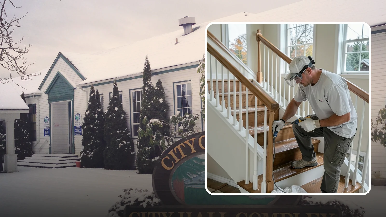 Stair Refinishing in Pacific, King County, WA - Sanding and refinishing that restores worn wood stairs to their original beauty.